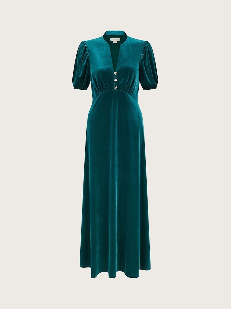 Grün - Monsoon Veronique Kleid mit Schleife - Bild 5 von 5 Grün - Monsoon Veronique Kleid mit Schleife - Bild 5 von 5