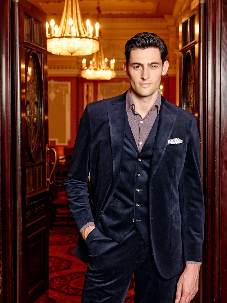 Skopes Blue Atkinson Co-ord Tailored Suit Waistcoat - Image 1 of 7 Skopes Blue Atkinson Co-ord Tailored Suit Waistcoat - Image 1 of 7