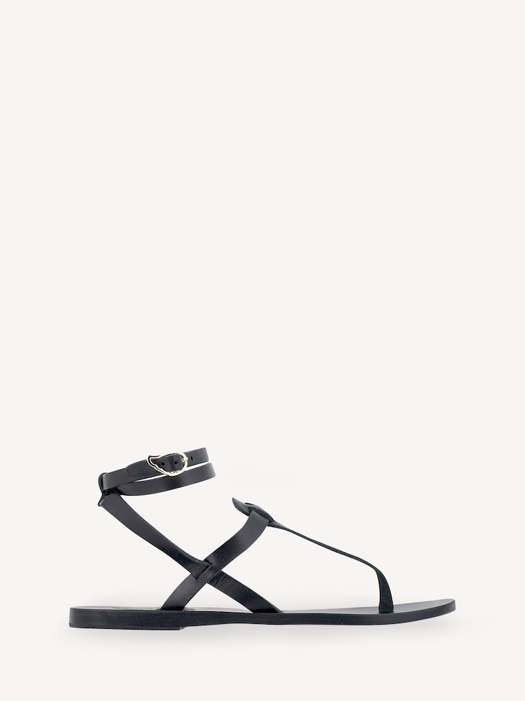 Ancient Greek Sandals Black Estia Vachetta Sandals - Image 1 of 3