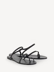 Ancient Greek Sandals Black Eleftheria Nappa Sandals - Image 2 of 3