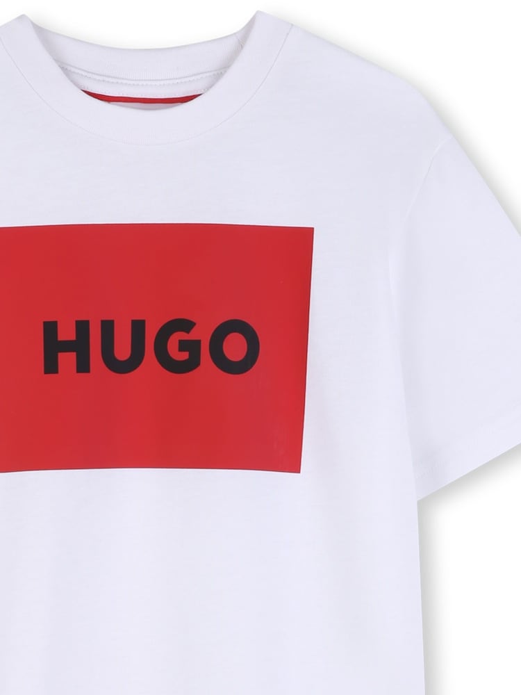 Hvit - HUGO Logo Kortermet T-skjorte - Bilde 5 av 5