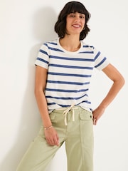 FatFace Natalie Ivory Short Sleeve Stripe T Shirt - Image 3 of 6