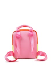 Billieblush Pink Logo Colour Block Backpack - Image 2 of 6