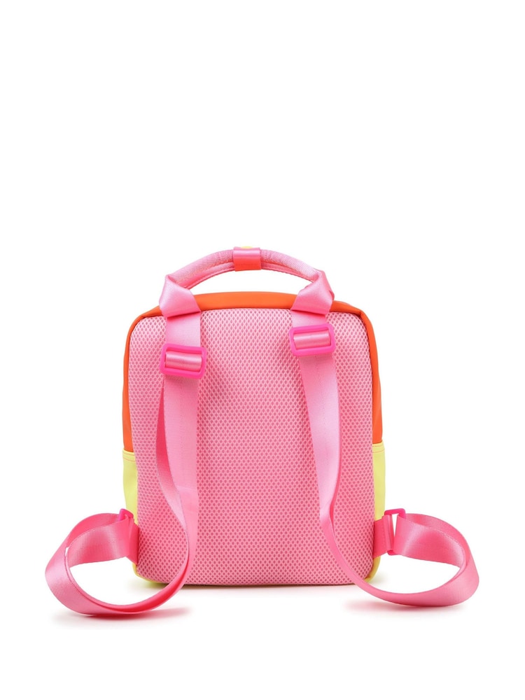 Billieblush Pink Logo Colour Block Backpack - Image 2 of 6