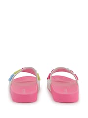 Billieblush Pink Iridescent Logo Sliders - Image 2 of 8