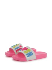 Billieblush Pink Iridescent Logo Sliders - Image 3 of 8
