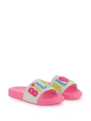 Billieblush Pink Iridescent Logo Sliders - Image 8 of 8