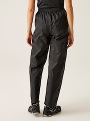 Regatta Black Womens Bue Waterproof Pack It Trousers - Image 3 of 6