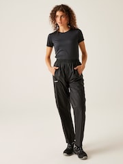 Regatta Black Womens Bue Waterproof Pack It Trousers - Image 4 of 6