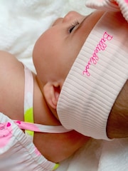Billieblush Baby Billieblush Floral 100% Cotton Dungarees With Bow Detail - Image 5 of 5