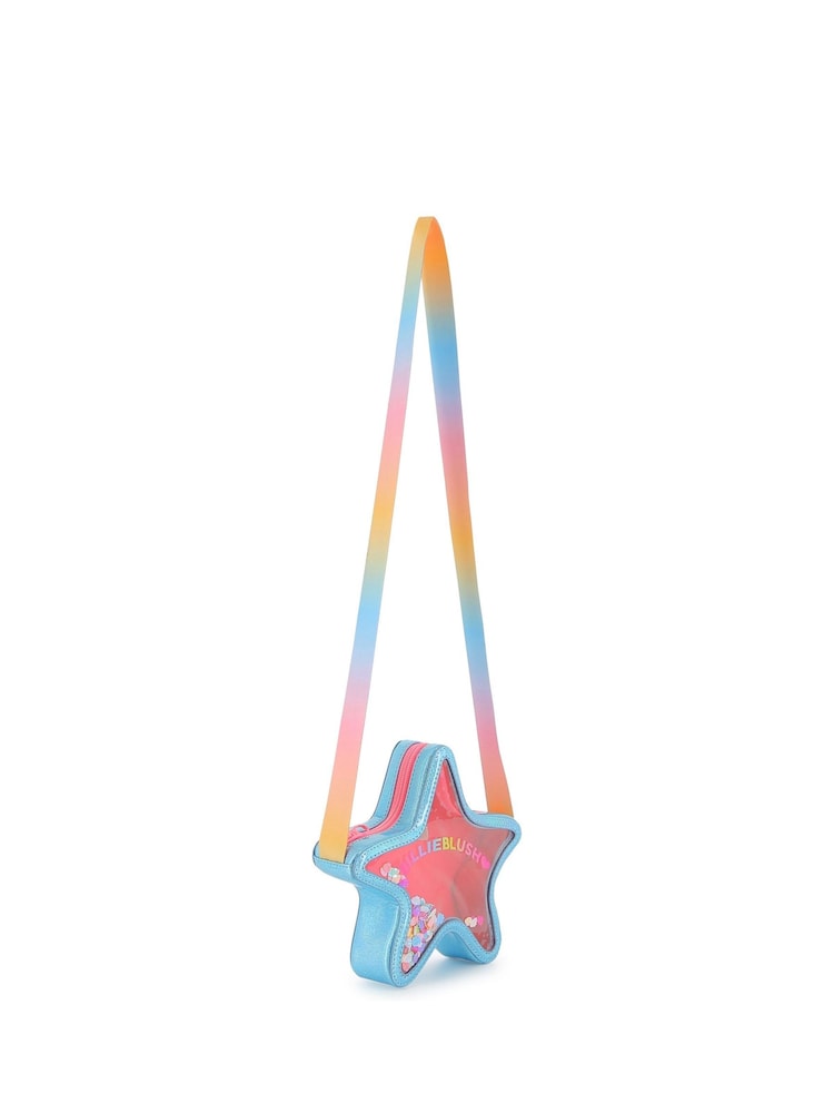 Billieblush Pink Multicolour Star Sequin Logo Cross-Body Bag - Image 3 of 6