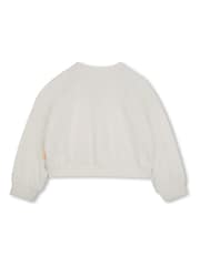 Billieblush Cream Logo Ice Cream Graphic Crew Neck 100% Cotton Sweatshirt - Image 2 of 2