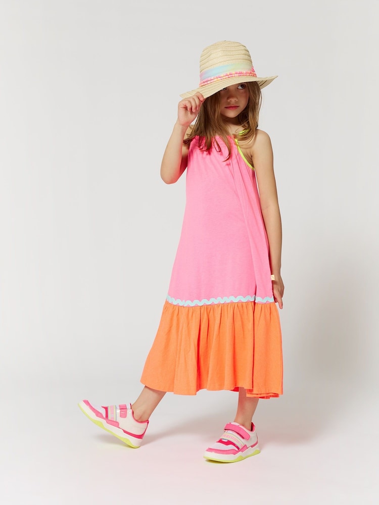 Billieblush Natural Straw Sun Hat With Logo Strap Detail - Image 1 of 5