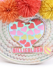 Billieblush Pink Logo Pom Pom Cross-Body Handle Bag - Imagen 5 de 6