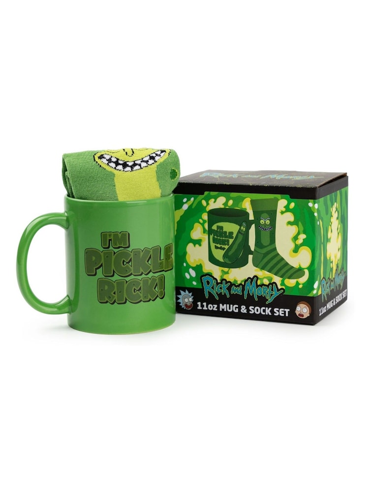 Vanilla Underground Green Rick & Morty Mens Mug & Sock Gift Set - Image 5 of 5