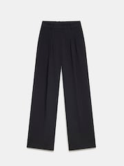 Mint Velvet Black Pleated Wide Leg Trousers - Image 6 of 7