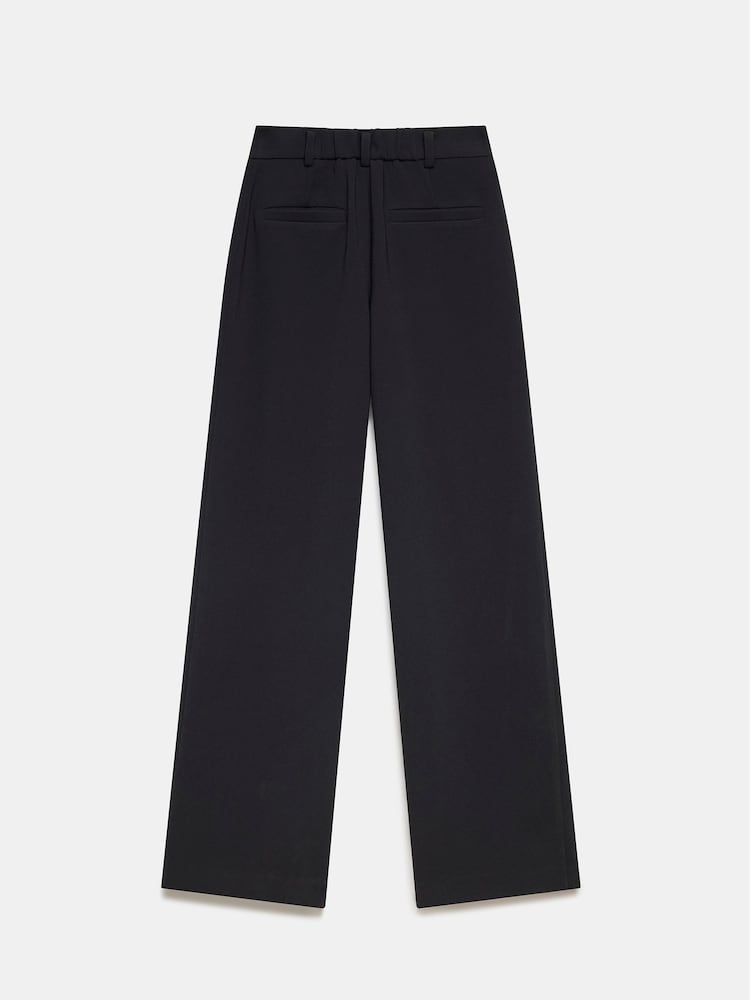 Mint Velvet Black Pleated Wide Leg Trousers - Image 7 of 7