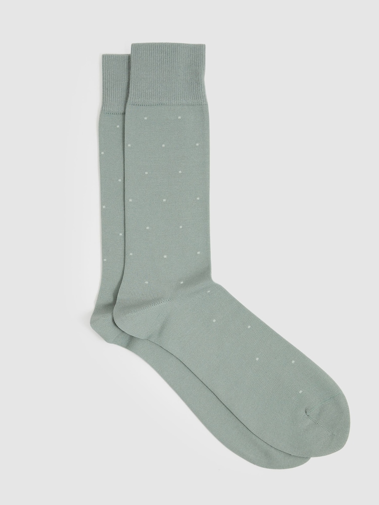 Reiss Mario Spot Polka Dot Socks - Image 1 of 3