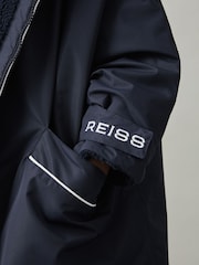 Reiss Navy/White Samson 11-14 yrs Water-Repellent Fleece-Lined Coat - Image 4 of 5