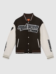 Reiss Brown/Ivory/White Circuit McLaren F1 Team Bomber Jacket - Image 2 of 9