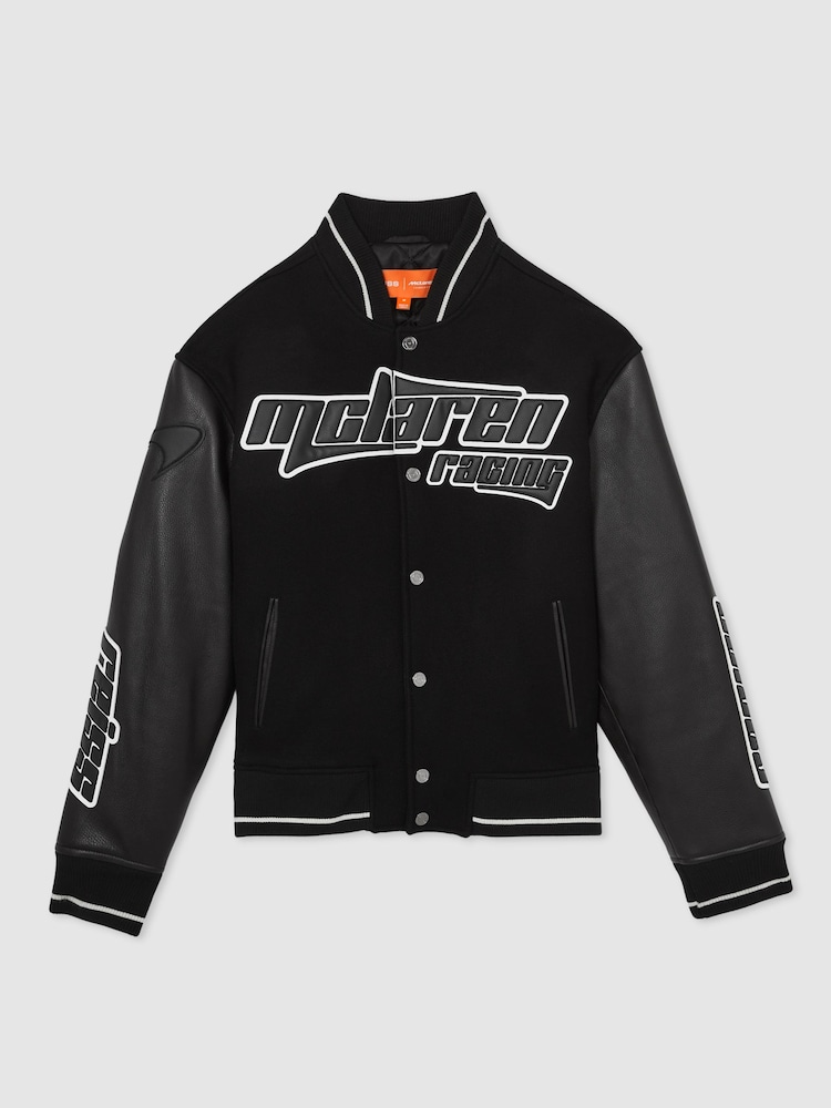 Negro - Reiss Circuit McLaren F1 Team Bomber Jacket - Imagen 2 de 9