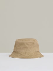 Camel - Reiss Cyrus Cotton Logo-Embroidered Bucket Hat - Изображение 1 из 4