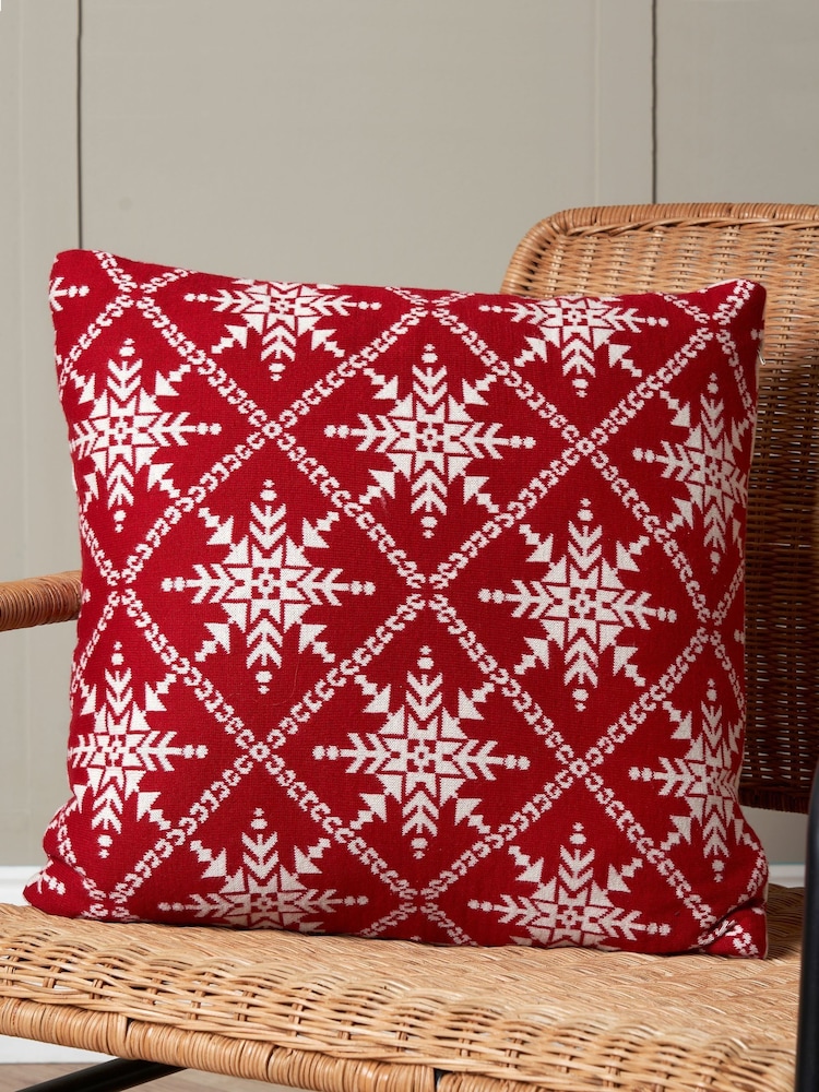 BHS Sand Traditional Design 100% Cotton Cushion - Image 1 of 6