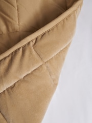 BHS Sand Square Stitch Quilted 100% Cotton Bedspread - Image 3 of 4