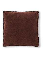 BHS Brown Camille 100% Cotton Cushion - Image 3 of 4