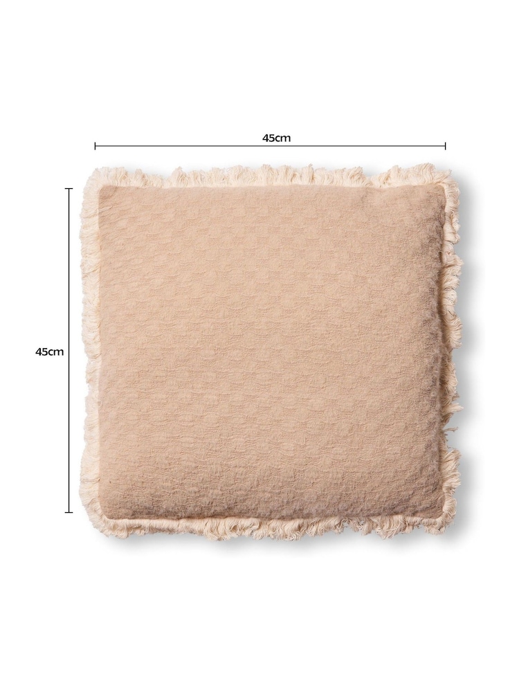 BHS Natural Small Checkerboard Cushion - Image 6 of 6 BHS Natural Small Checkerboard Cushion - Image 6 of 6