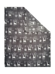 BHS Grey Christmas Stag Throw - Image 2 of 6