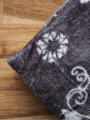 BHS Grey Christmas Stag Throw - Image 5 of 6