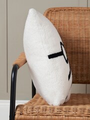 BHS Natural Present Bow Tufted Cushion - Image 5 of 6