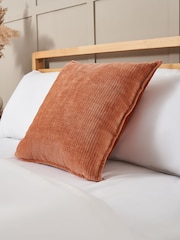 BHS Terracotta Semi Plain Design Flange Edge Cushion - Image 1 of 4