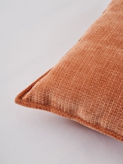 BHS Terracotta Semi Plain Design Flange Edge Cushion - Image 3 of 4