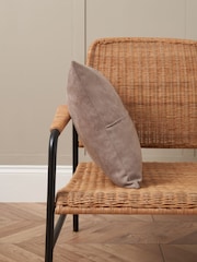 BHS Stone Faux Suede Cross Cushion - Image 5 of 6