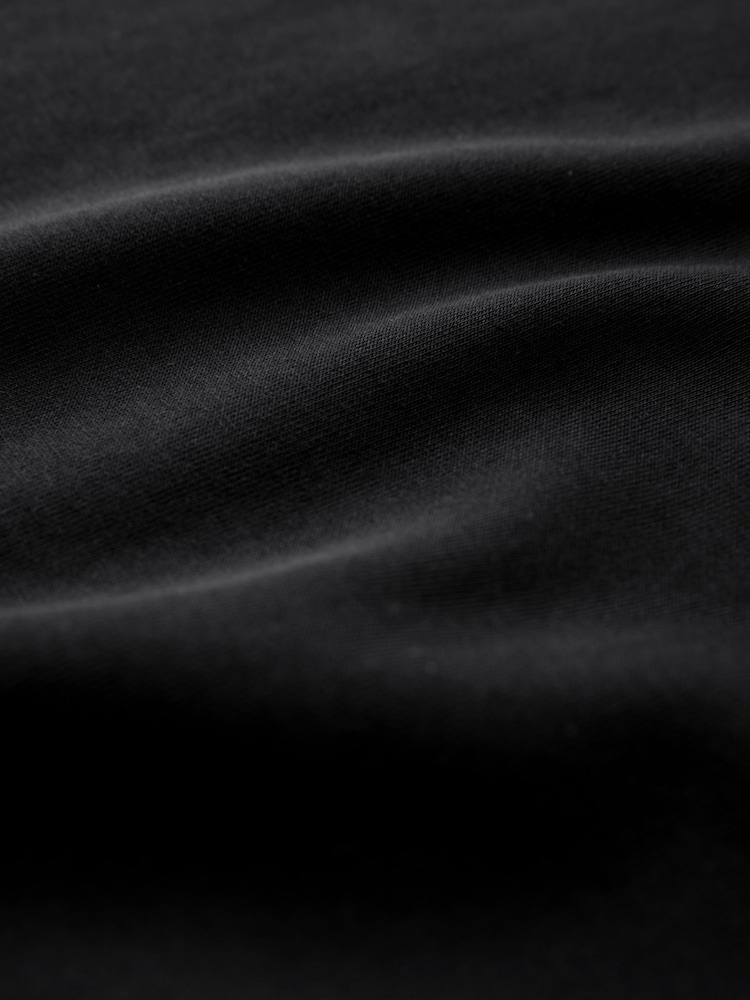 Black Slim Fit Smart Soft Touch Heavyweight T-Shirt - Image 7 of 7