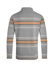 Weird Fish Grey Caudale Heavyweight Stripe Rib Rugby Shirt - Image 7 of 7