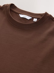 Brown Relaxed Fit Heavyweight T-Shirt - Image 5 of 6