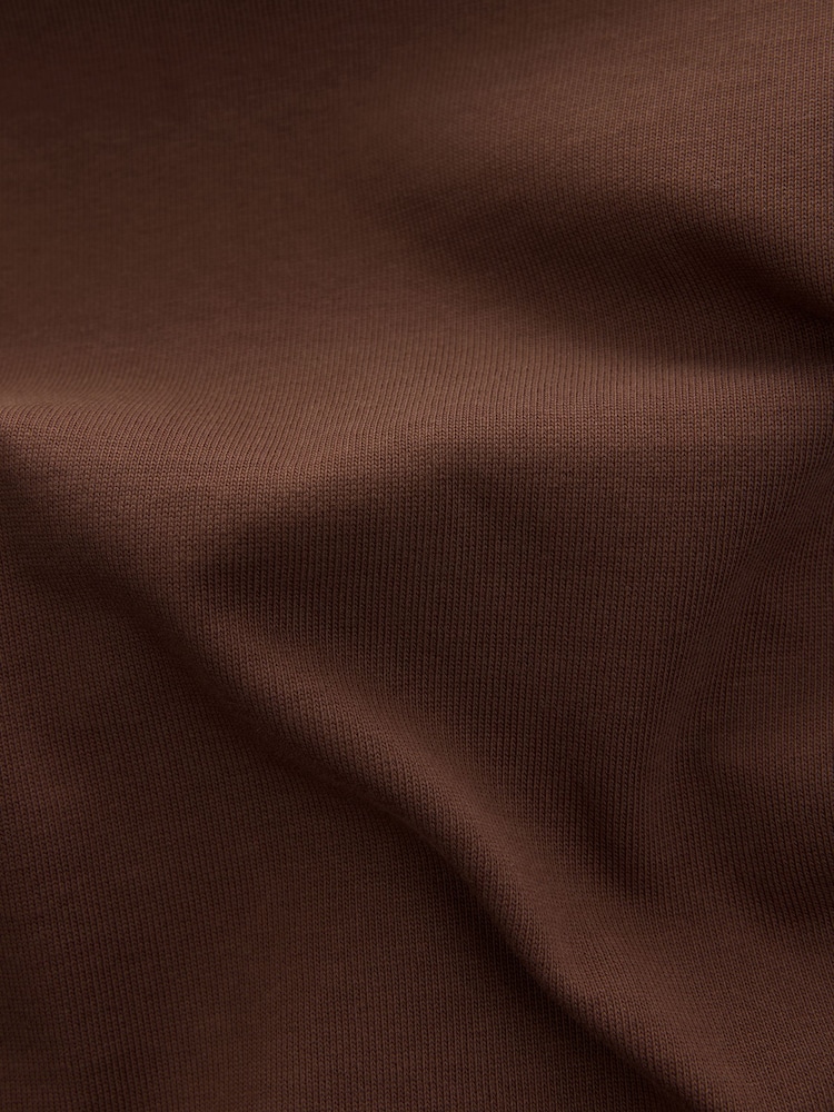Brown Relaxed Fit Heavyweight T-Shirt - Image 6 of 6