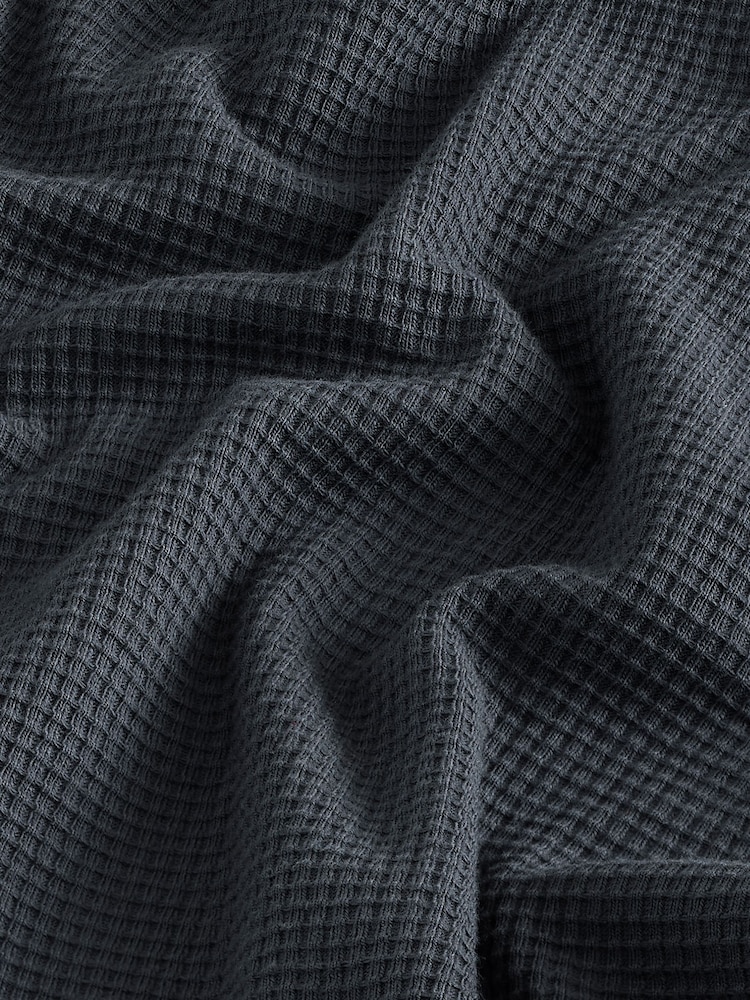 Charcoal Grey Contrast Stitch Textured T-Shirt - Image 7 of 7