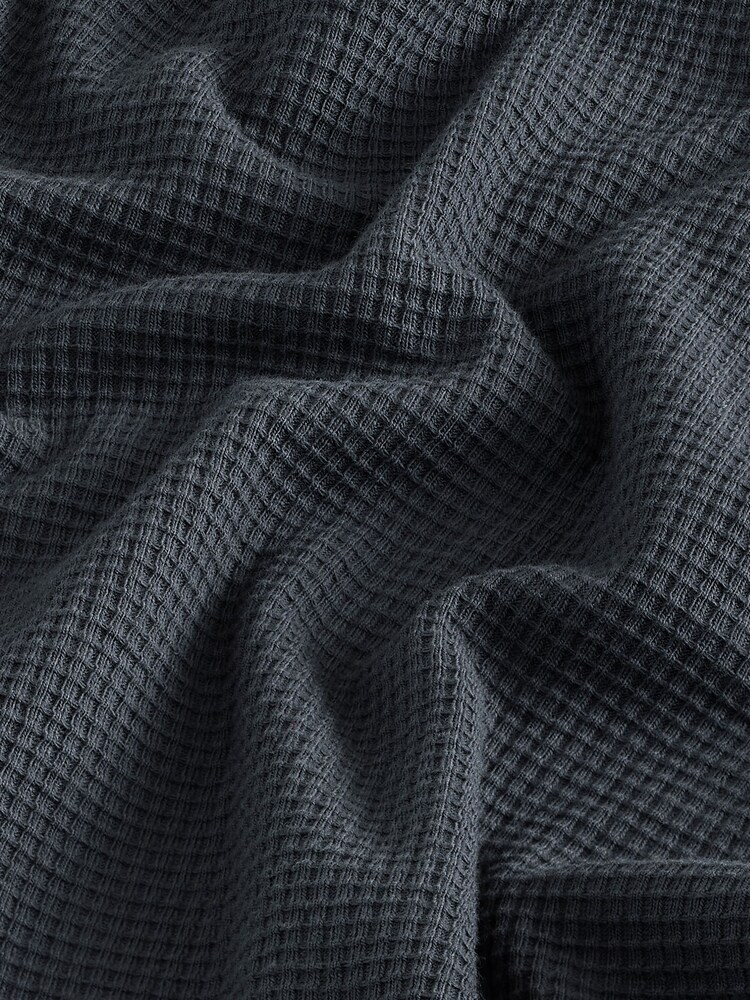 Charcoal Grey Contrast Stitch Textured T-Shirt - Image 7 of 7 Charcoal Grey Contrast Stitch Textured T-Shirt - Image 7 of 7