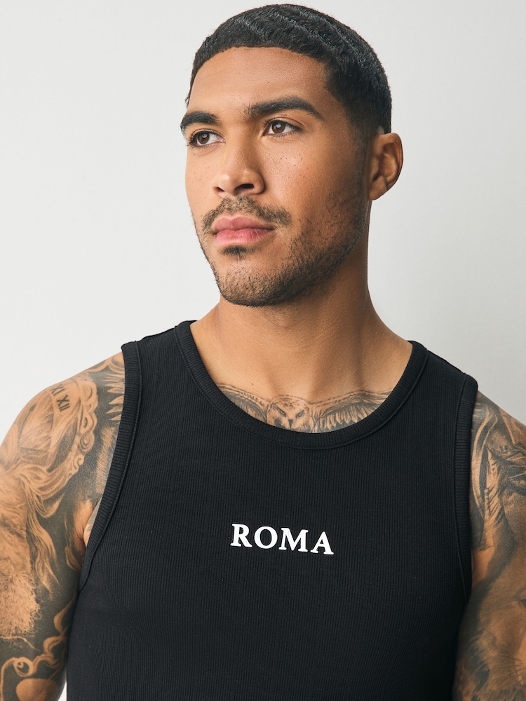 Black Textured Vest - Image 1 of 7 Black Textured Vest - Image 1 of 7