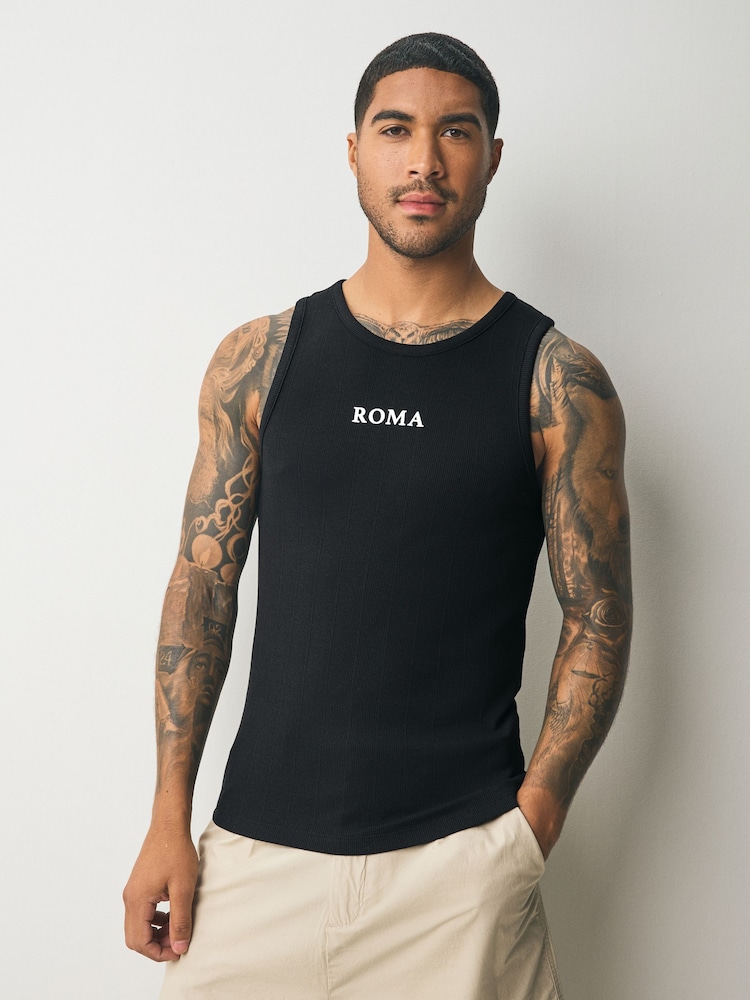 Black Textured Vest - Image 2 of 7 Black Textured Vest - Image 2 of 7