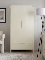 Light Natural Mia Oak Effect Double, 1 Drawer Wardrobe - Image 1 of 7