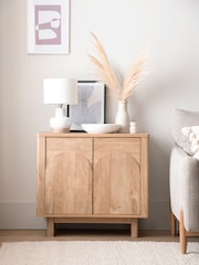 Natural Arches Mango Wood Effect Sideboard - Image 8 of 15