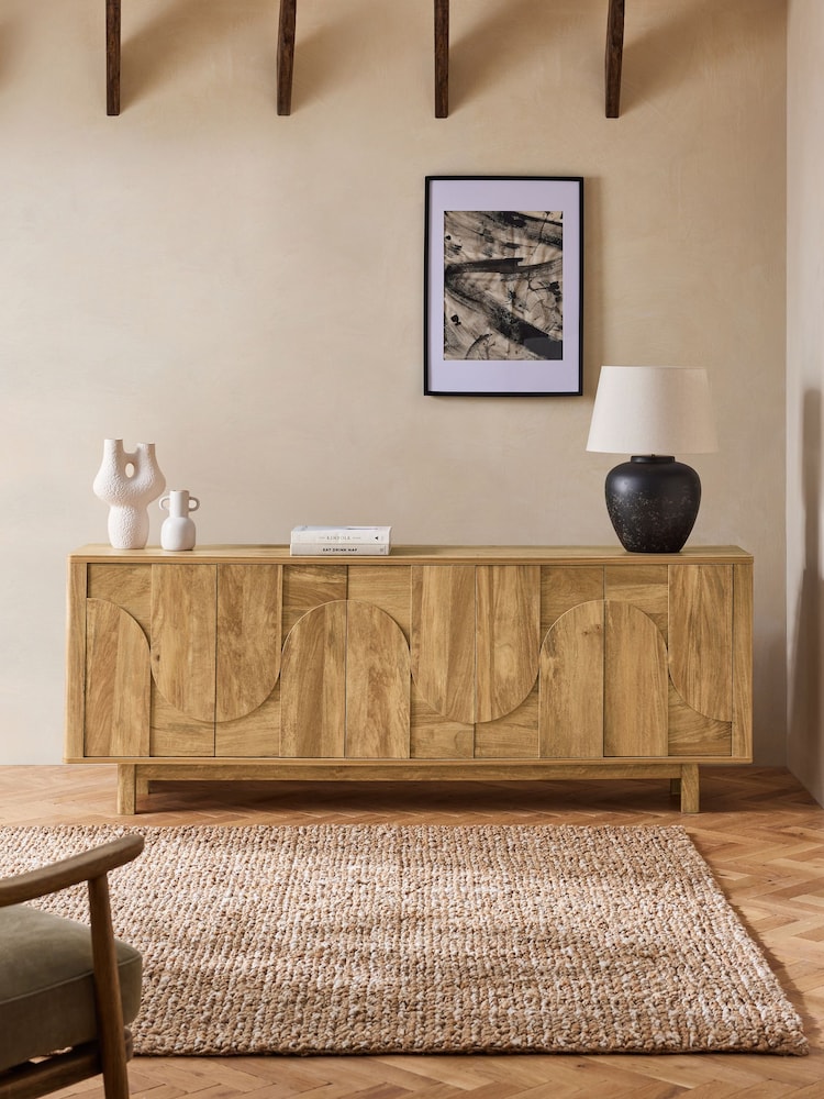 Natural Arches Mango Wood Effect Sideboard - Image 1 of 10