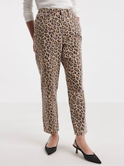 Vaqueros de algodón 100 % con estampado de leopardo de JD Williams - Imagen 4 de 6