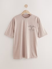 Neutral Stone Yellowstone Graphic 100% Cotton T-Shirt - Image 6 of 8