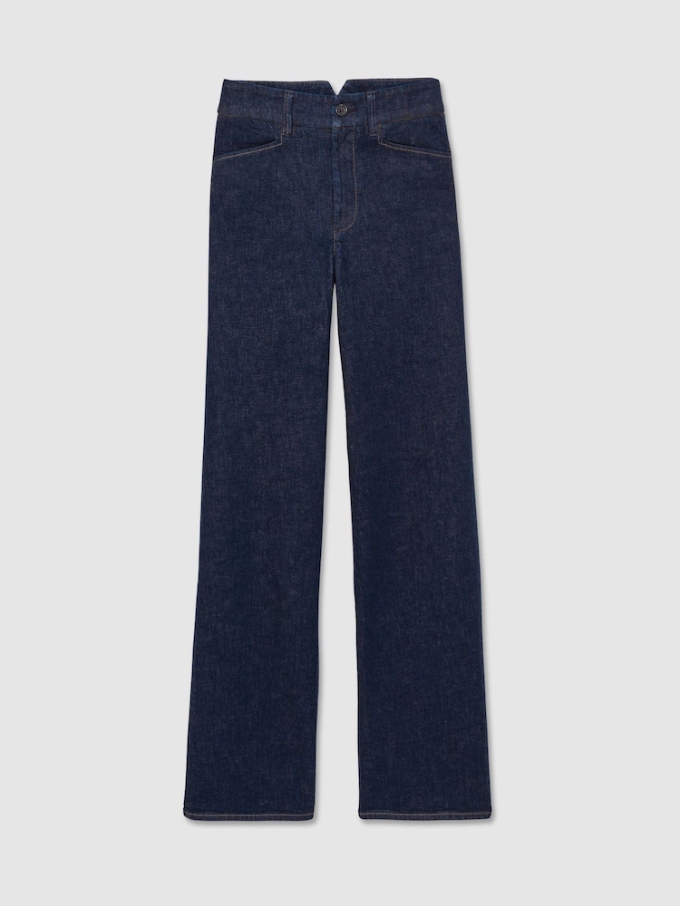Paige High Rise Wide Leg Jeans - Image 2 of 7 Paige High Rise Wide Leg Jeans - Image 2 of 7